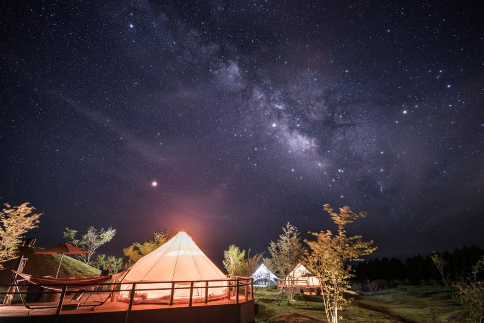 花公園星空の写真