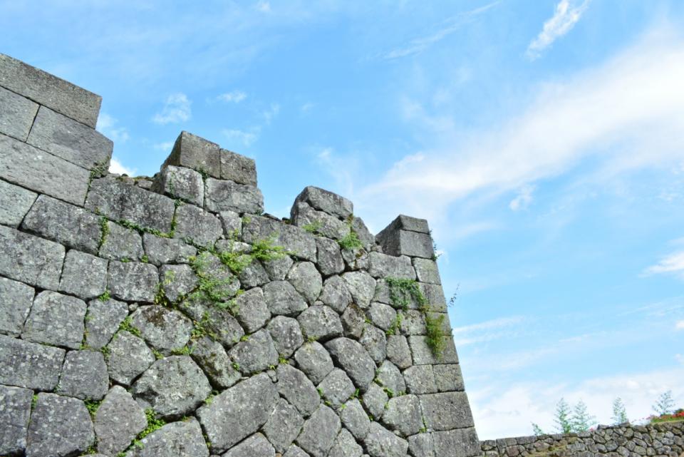 岡城跡　石垣写真